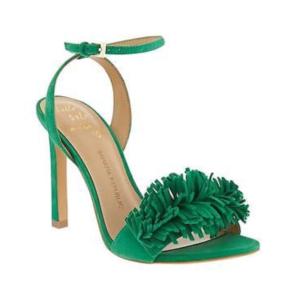 Banana Republic Green Tassel Heels
